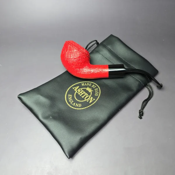 Ashton Claret XXX Sandblasted Rhodesian Estate Briar Pipe, Unsmoked - Image 10