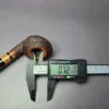 Walt Cannoy Cardinal House Morton Rusticated Rhodesian Handmade Briar Pipe, New - Image 10