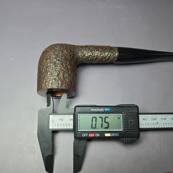 Merchant Service Originals by G. Polla Sandblasted Large Billiard Briar Pipe, New - Image 10