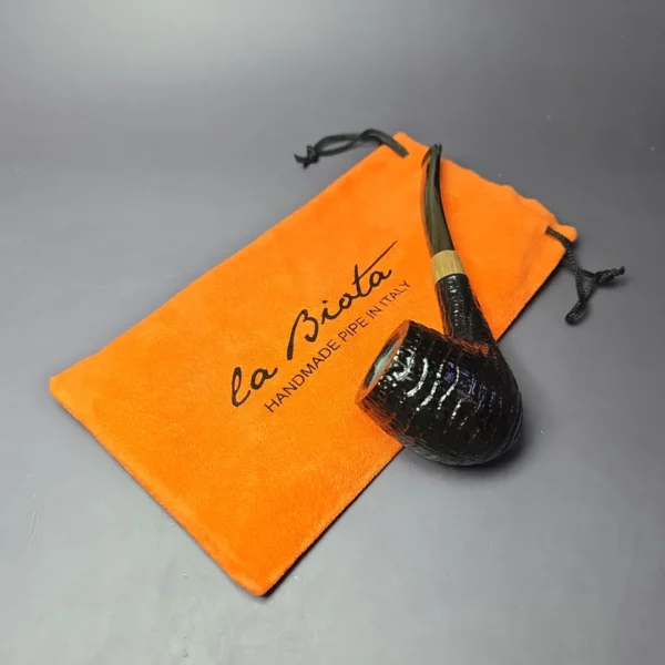 la Biota "Economica" Rusticated Acorn Handmade Briar Pipe, New - Image 10