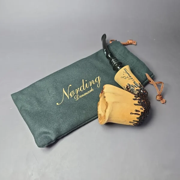 Nording Signature Partially Rusticated Freehand Estate Briar Pipe, Unsmoked - Image 10