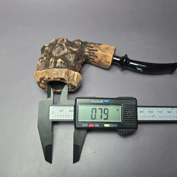Nording Spruce Partially Rusticated Freehand Estate Briar Pipe, Unsmoked - Image 10