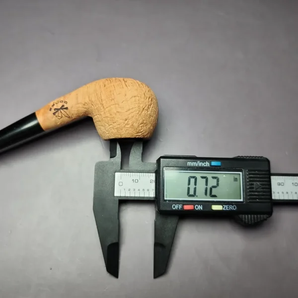 Morgan Bones Sandblasted Churchwarden Briar Pipe, New - Image 10