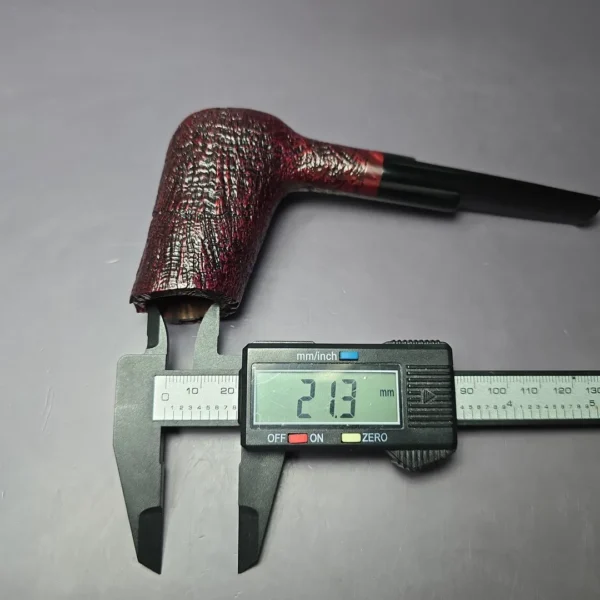Ascorti Sabbia di Oro Sandblasted XL Stack Poker Estate Briar Pipe, Unsmoked - Image 10