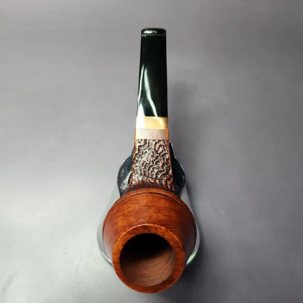 Morgan BlackJack 32 Partially Sandblasted Bulldog Briar Pipe, New - Image 10