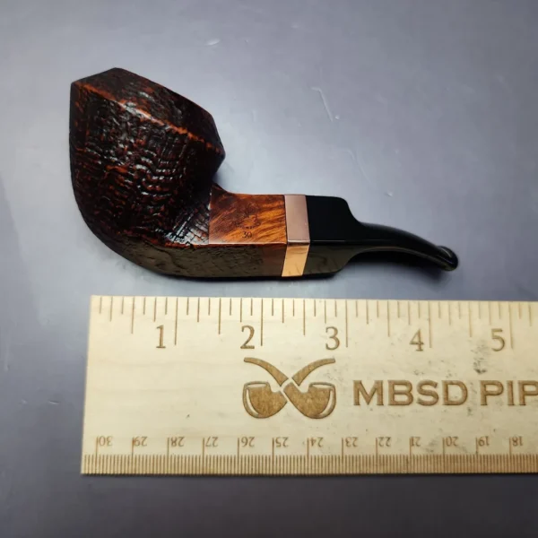 Morgan BlackJack 30 Sandblasted Bulldog Briar Pipe, New - Image 10
