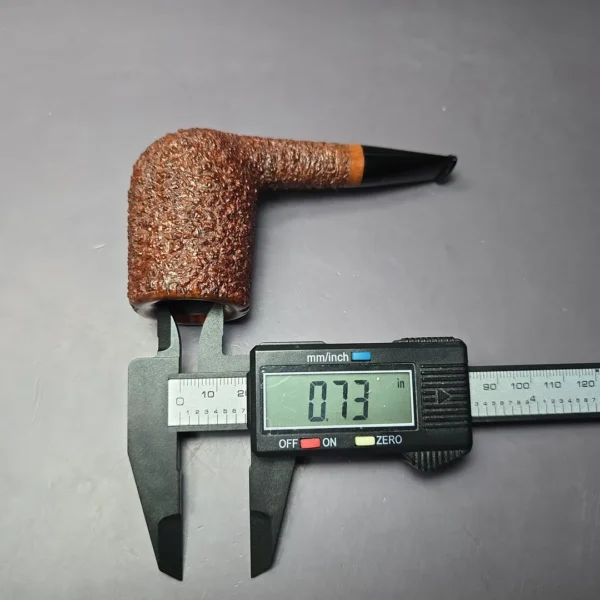 Walt Cannoy Cardinal House Munn E24 Rusticated Nosewarmer Handmade Briar Pipe, New - Image 10