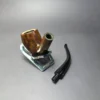 Astleys Meerschaum Lined Bent Billiard Estate Briar Pipe, English Estates - Image 10