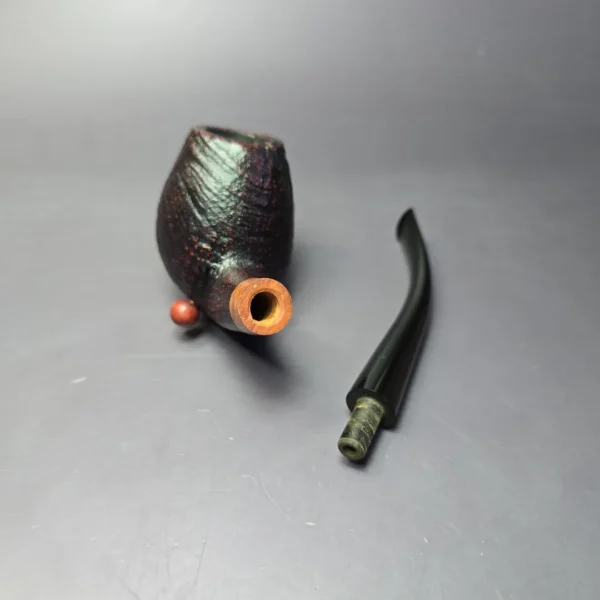 W.O. Larsen Sandblasted Walrus (Sven Knudsen Design) Estate Briar Pipe, Unsmoked - Image 10