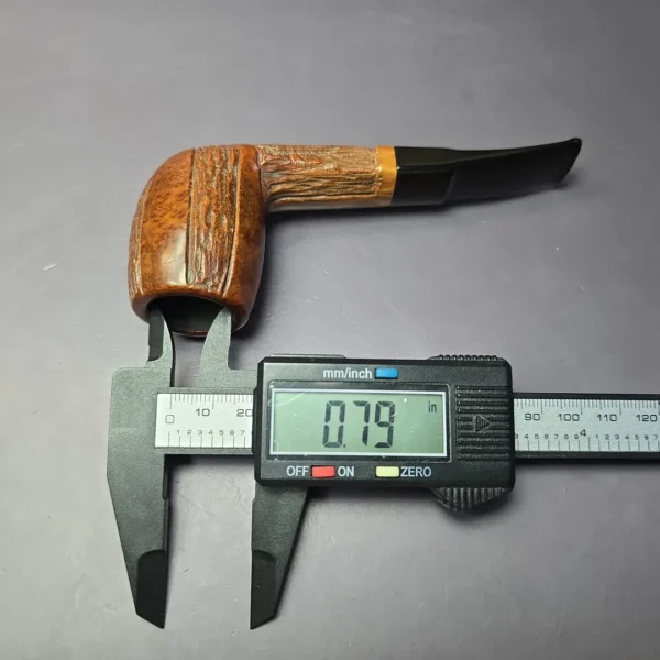 Comoy's Highgate 599 Rusticated Panel Shank Pear Estate Briar Pipe, English Estates - Image 10