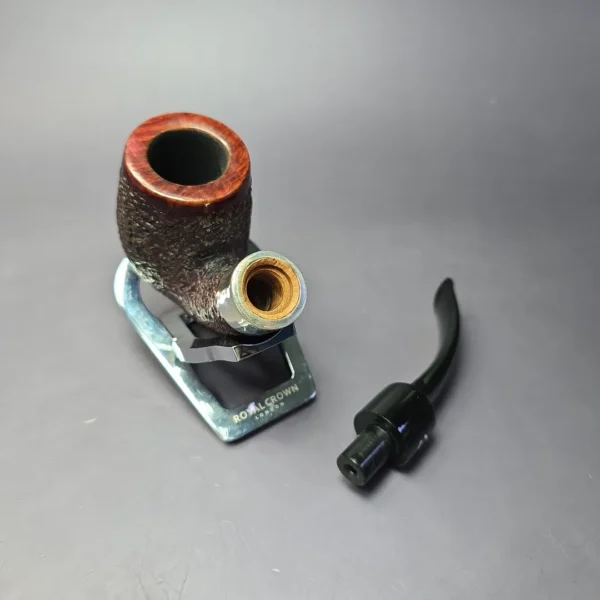 Il Ceppo Rusticated Oom Paul w/ Silver Estate Briar Pipe, Italian Estates - Image 10