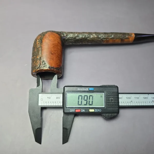 Lord Louis Partially Rusticated Canadian Estate Briar Pipe, American Estates - Image 10