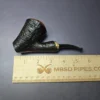 Reid Robertson Sandblasted Cherrywood w/ Marble Ebony Handmade Briar Pipe, New - Image 10