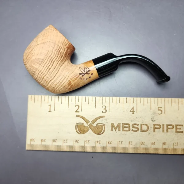 Morgan Bones Sandblasted Oom Paul Briar Pipe, New - Image 10
