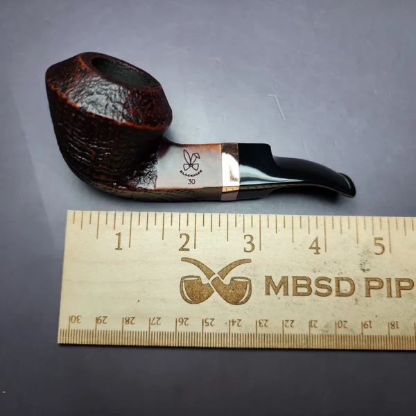Morgan BlackJack 30 Sandblasted Bulldog Briar Pipe, New - Image 10