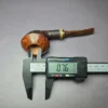 Smith House Partially Sandblasted Rhodesian w/ Horn Handmade Briar Pipe, New - Image 10