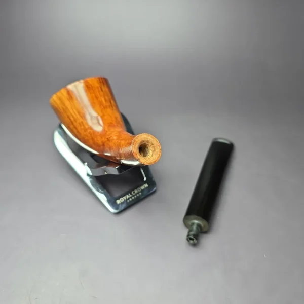 Dave Neeb Smooth Horn Handmade Briar Pipe, New - Image 10