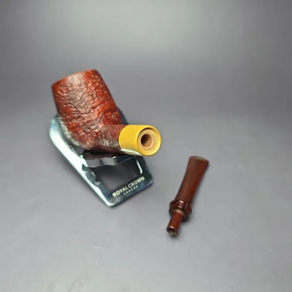 Smith House Sandblasted Billiard w/ Boxwood Handmade Briar Pipe, New - Image 10