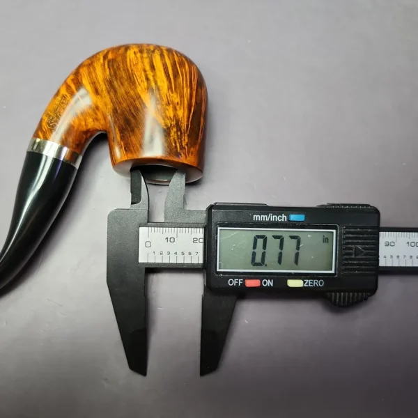 Merchant Service Smooth “Full Bent” Bent Billiard Artisan Briar Pipe, New - Image 10