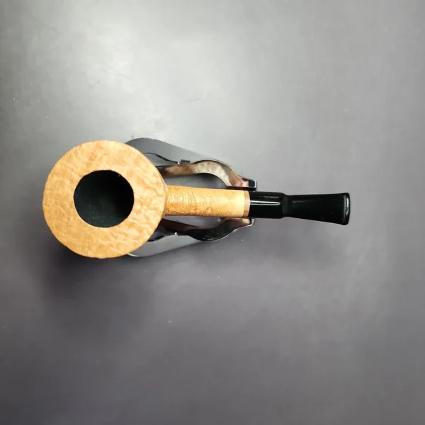 Proxima by Piero Vitale Sandblasted Pot Briar Pipe, New - Image 10