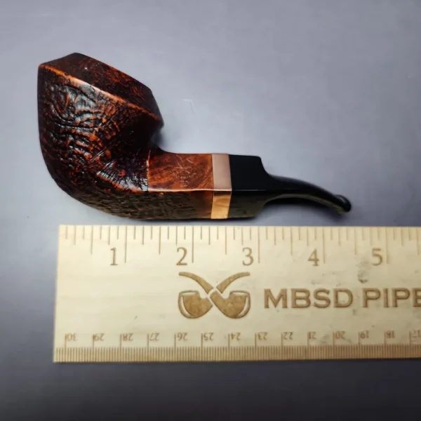 Morgan BlackJack 30 Sandblasted Bulldog Briar Pipe, New - Image 10