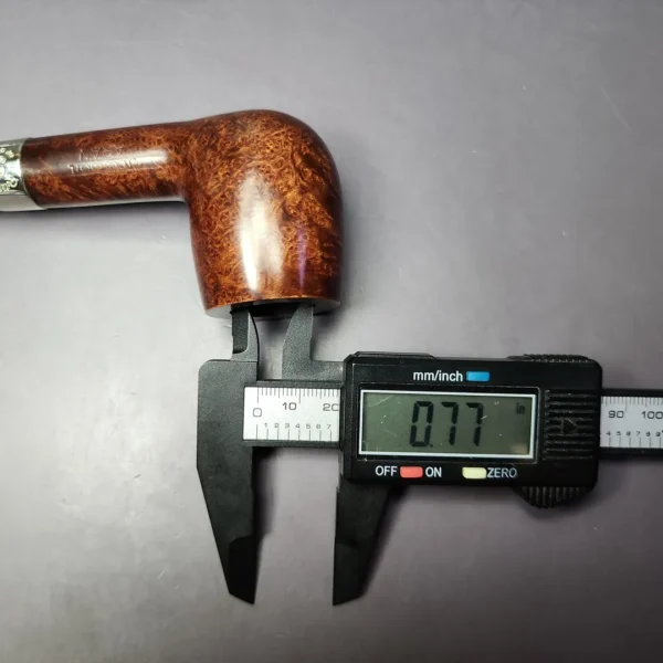 Peterson Aran Nickel Mounted 106 Smooth Billiard Estate Briar Pipe, Irish Estates - Image 11