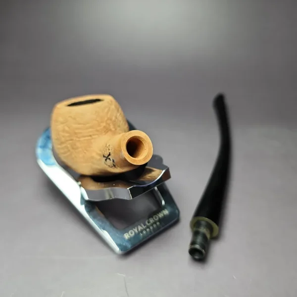 Morgan Bones Sandblasted Churchwarden Briar Pipe, New - Image 11