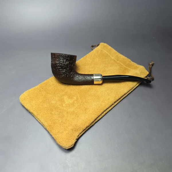 Chacom Select Straight Grain X Sandblasted Pot Estate Briar Pipe, Unsmoked - Image 11