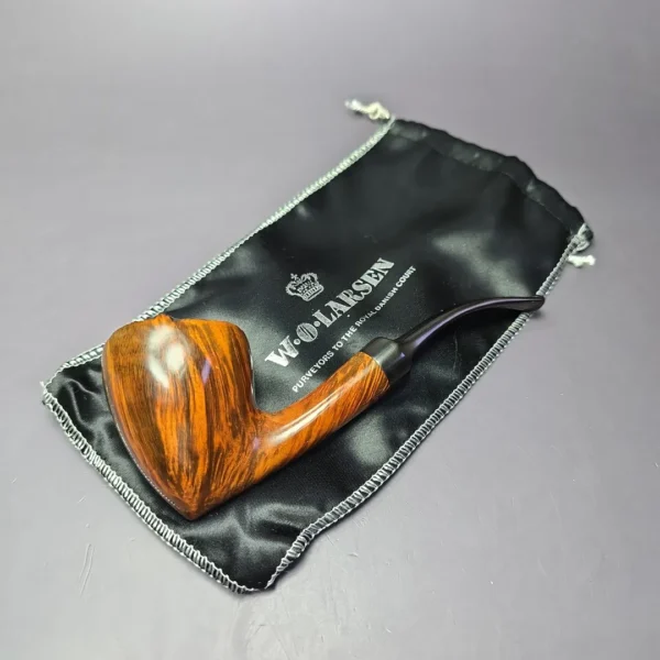 WO Larsen Straight Grain 7 Smooth Acorn w/ Plateaux Estate Briar Pipe, Unsmoked - Image 11
