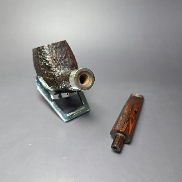 Ferndown Bark 3 Star Rusticated Panel Apple Estate Briar Pipe, English Estates - Image 11