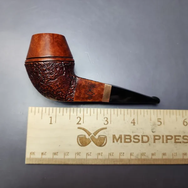 Morgan BlackJack 32 Partially Sandblasted Bulldog Briar Pipe, New - Image 11