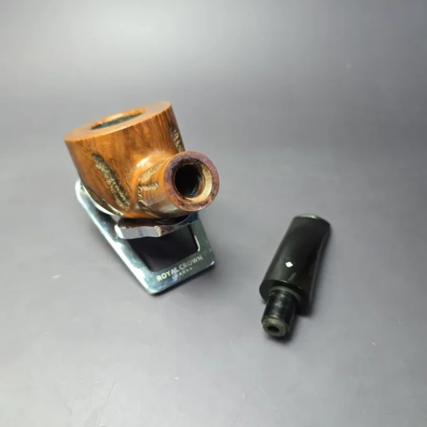 Kaywoodie Handmade “Paul Bunyan” Rusticated Pot Estate Briar Pipe, American Estates - Image 11