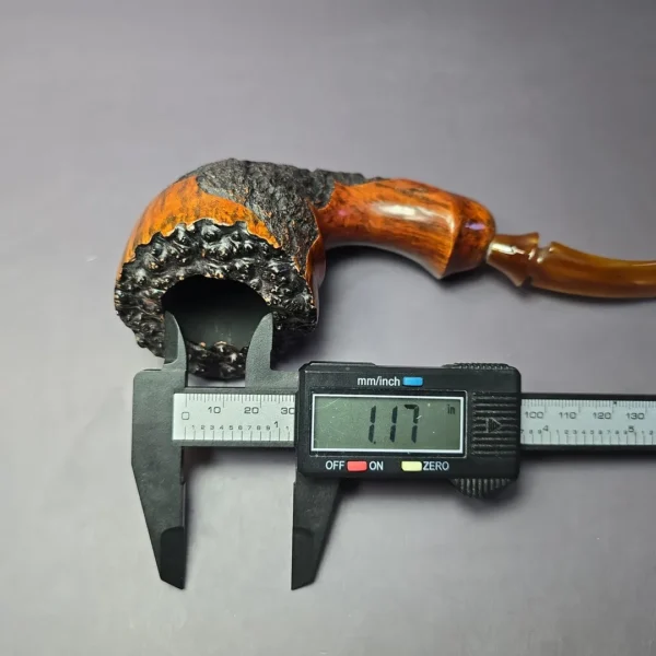 Bari Wiking XL Partially Rusticated Freehand Estate Briar Pipe, Danish Estates - Image 11