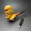MBSD Meerschaum Masters by Karahan Abraham Lincoln Block Meerschaum Pipe, Briar-Mortise - Image 11