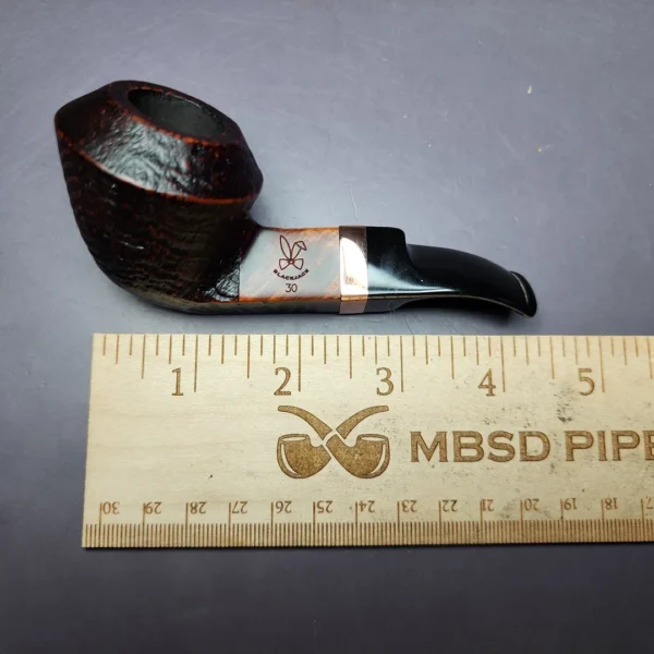 Morgan BlackJack 30 Sandblasted Bulldog Briar Pipe, New - Image 11
