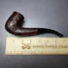 James Upshall w/ Bill Taylor Sandblasted Bent Billiard Estate Briar Pipe, Unsmoked - Image 11