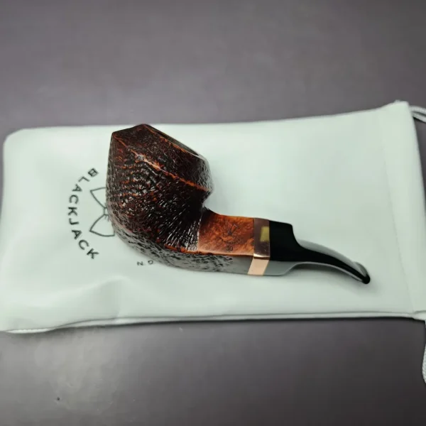 Morgan BlackJack 30 Sandblasted Bulldog Briar Pipe, New - Image 11