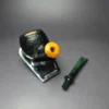 Smith House Sandblasted Apple w/ Imitation Amber Handmade Briar Pipe, New - Image 11