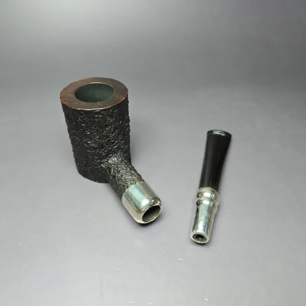 Ferndown Bark 2 Star Silver Spigot Poker Estate Briar Pipe, English Estates - Image 11