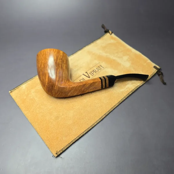 Viprati 2 Clover Smooth Panel Shank Dublin Estate Briar Pipe, Italian Estates - Image 11