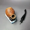 Chacom Flame Grain 871 Sandblasted Author Estate Briar Pipe, Unsmoked - Image 11