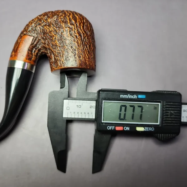 Merchant Service Sandblasted "Full Bent" Bent Billiard Briar Pipe, New - Image 11