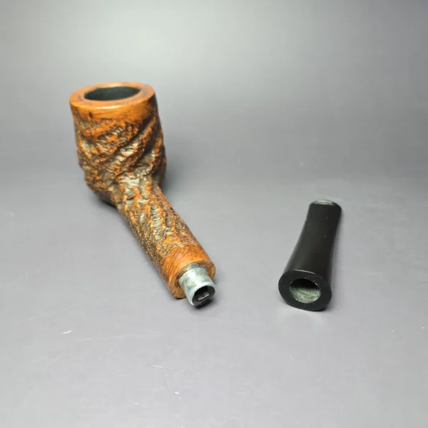 Custom-Bilt Mincer Era XL Rusticated Filter Billiard Estate Briar Pipe, - Image 11