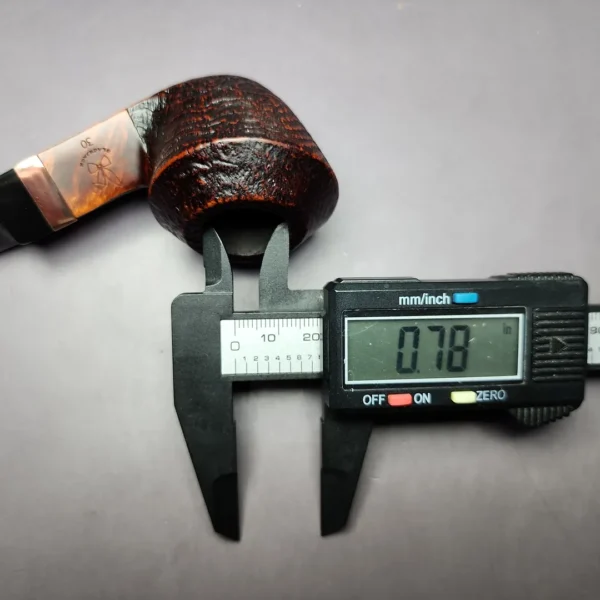 Morgan BlackJack 30 Sandblasted Bulldog Briar Pipe, New - Image 12