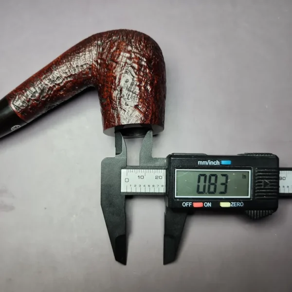 James Upshall w/ Bill Taylor Sandblasted Bent Billiard Estate Briar Pipe, Unsmoked - Image 12