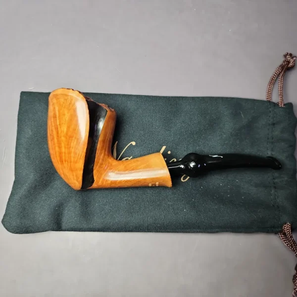Nording Spiral Partially Rusticated Freehand Estate Briar Pipe, Unsmoked - Image 12