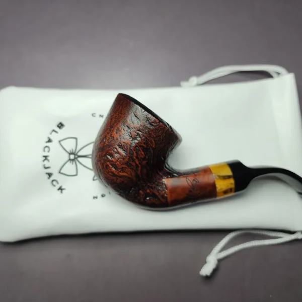 Morgan BlackJack 20 Limited Edition Sandblasted Dublin Briar Pipe, New - Image 12