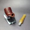 Sean Reum Glacier Sandblasted Billiard Estate Briar Pipe, New - Image 12
