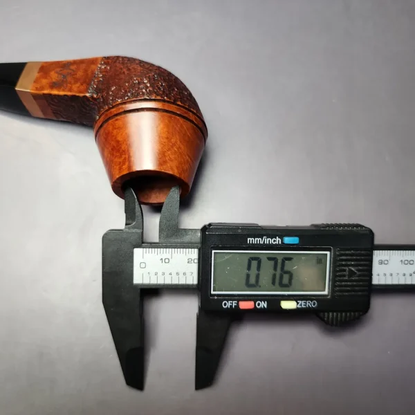 Morgan BlackJack 32 Partially Sandblasted Bulldog Briar Pipe, New - Image 12