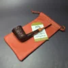 Reid Robertson Sandblasted Dublin w/ Zebrawood Handmade Briar Pipe, New - Image 12